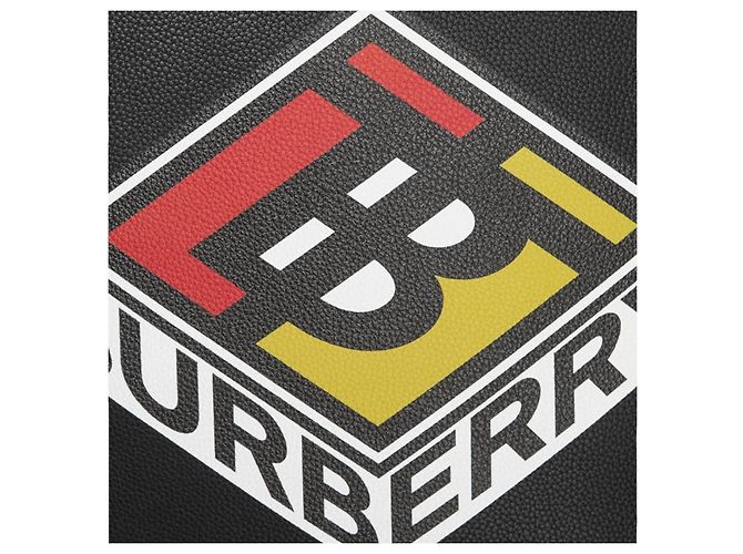 Burberry Graphic Logo Shopper Tasche Schwarz - Ansicht 17