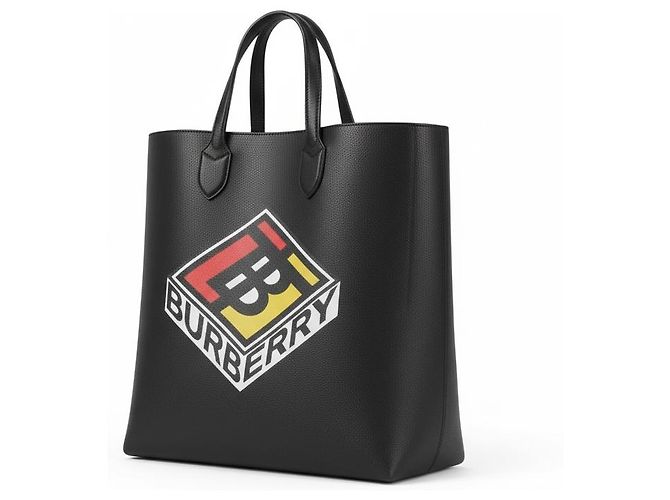 Burberry Graphic Logo Shopper Tasche Schwarz - Ansicht 3