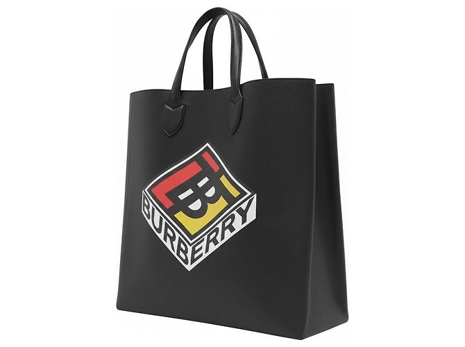 Burberry Graphic Logo Shopper Tasche Schwarz - Ansicht 4