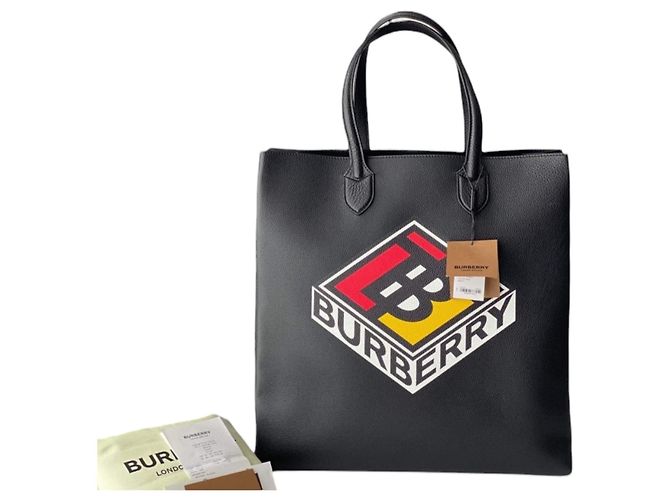 Burberry Graphic Logo Shopper Tasche Schwarz - Ansicht 9