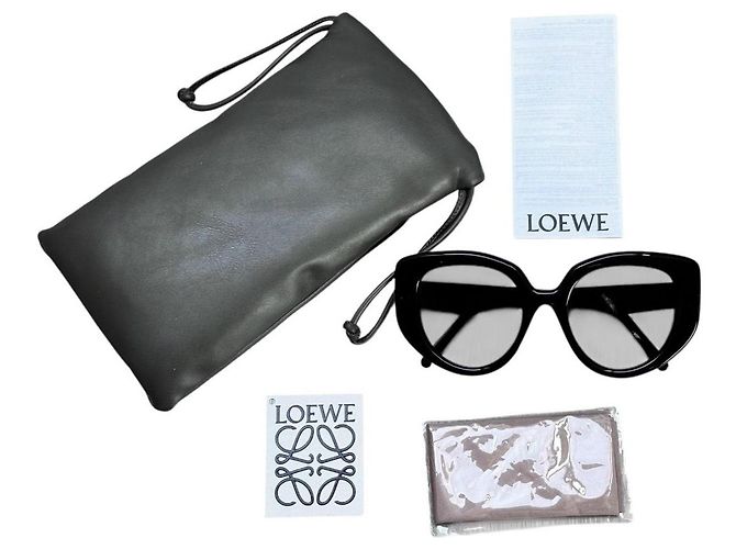 Gafas de sol Loewe Butterfly de acetato Negro - vista 12