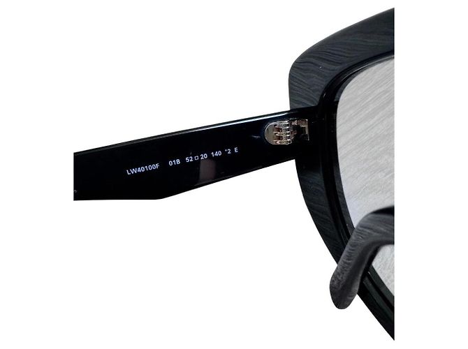 Gafas de sol Loewe Butterfly de acetato Negro - vista 8