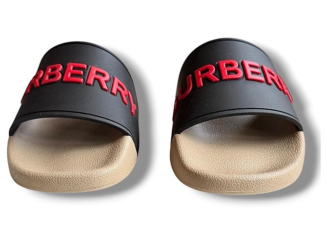 Ciabatte Burberry Logo Multicolore - vista 10