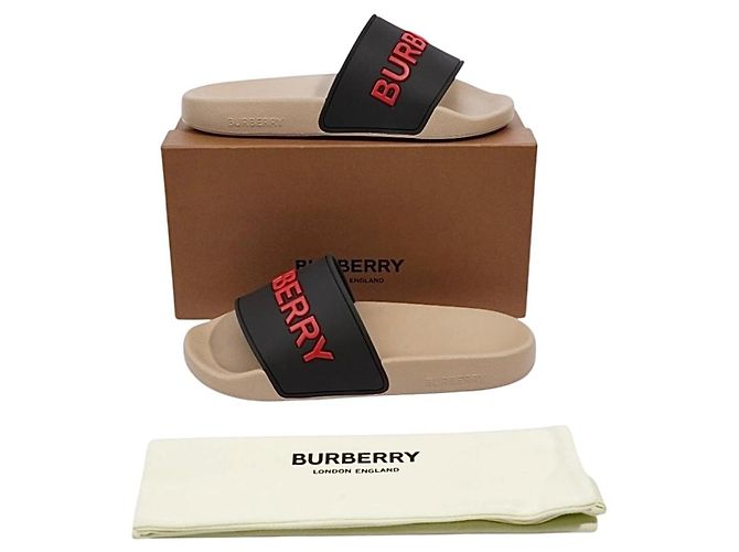 Ciabatte Burberry Logo Multicolore - vista 13