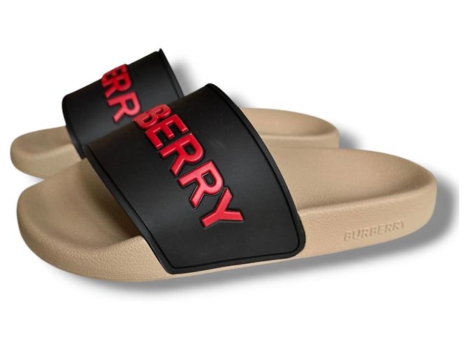 Ciabatte Burberry Logo Multicolore - vista 2