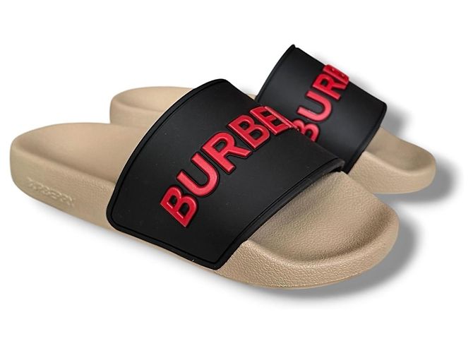 Ciabatte Burberry Logo Multicolore - vista 4