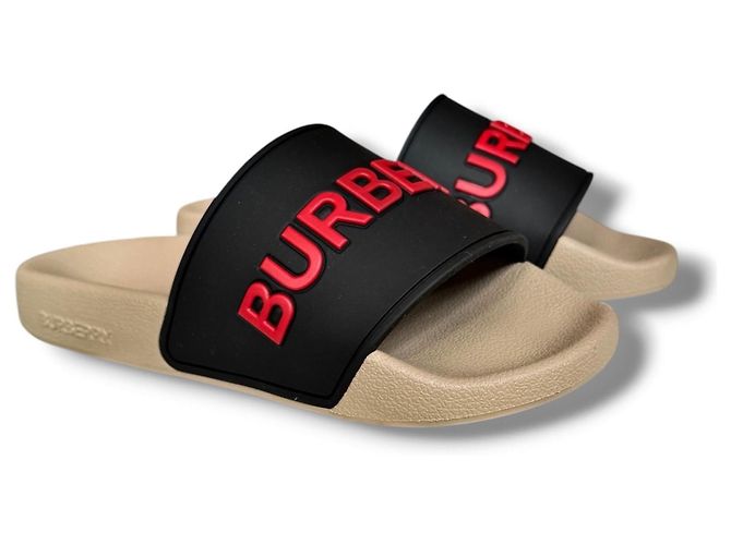 Ciabatte Burberry Logo Multicolore - vista 5