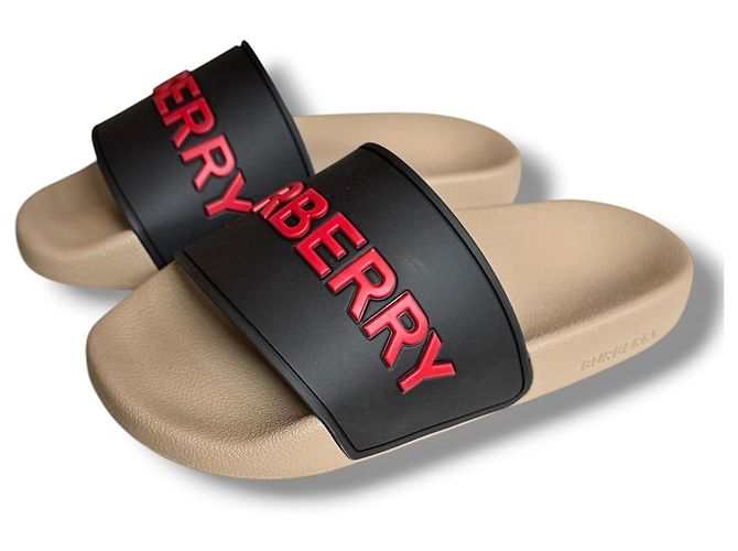 Ciabatte Burberry Logo Multicolore - vista 6