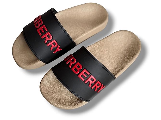 Ciabatte Burberry Logo Multicolore - vista 7