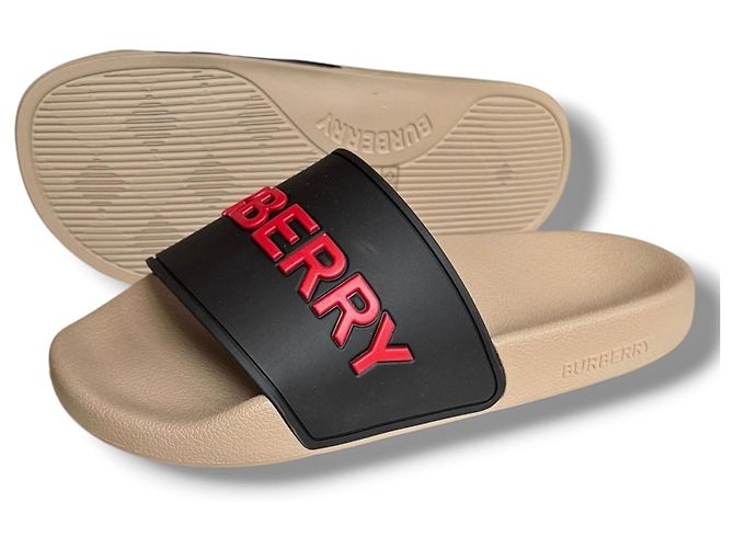Ciabatte Burberry Logo Multicolore - vista 8
