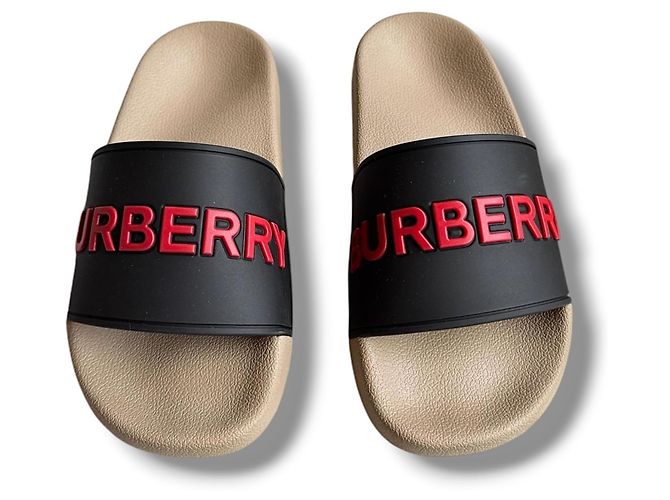 Ciabatte Burberry Logo Multicolore - vista 9