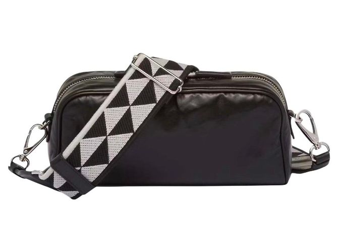 Prada Borsa a Tracolla Nappa Antique Nero - vista 10