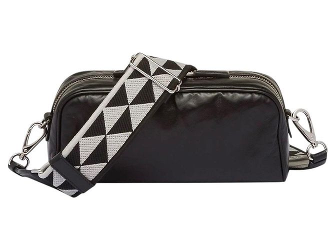 Prada Borsa a Tracolla Nappa Antique Nero - vista 3