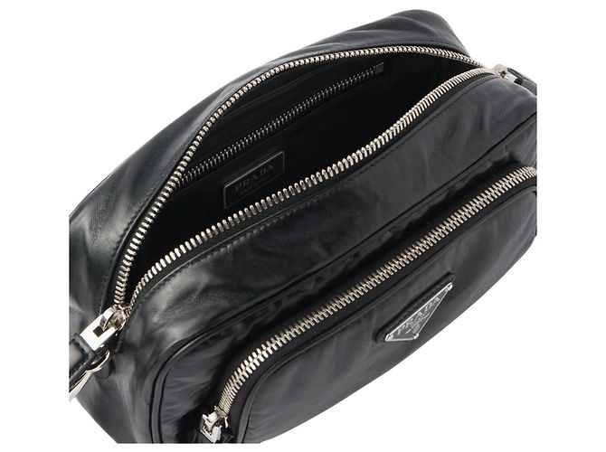 Prada Borsa a Tracolla Nappa Antique Nero - vista 6