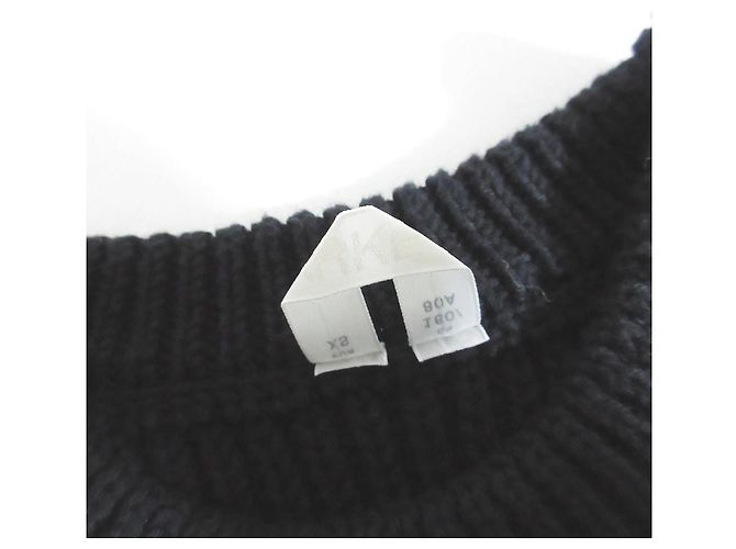 Autre Marque Arket Ärmelloser Langstrickpullover mit grobem Strick Schwarz - Ansicht 5