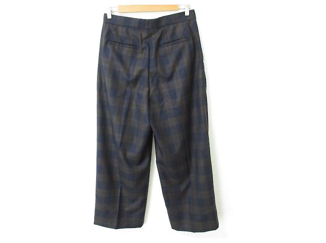 Autre Marque Drawer Karo-Weitbeinhose Blau - Ansicht 2