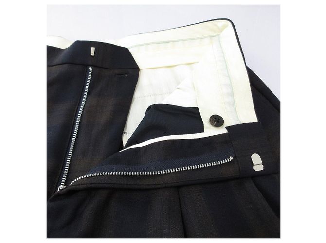 Autre Marque Drawer Karo-Weitbeinhose Blau - Ansicht 4