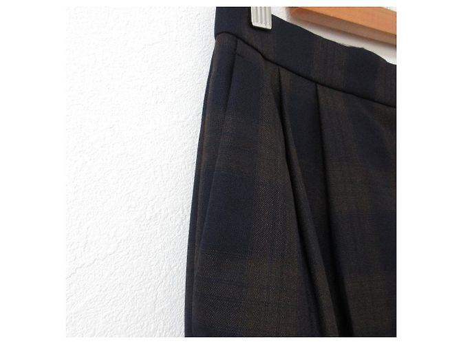 Autre Marque Drawer Karo-Weitbeinhose Blau - Ansicht 5