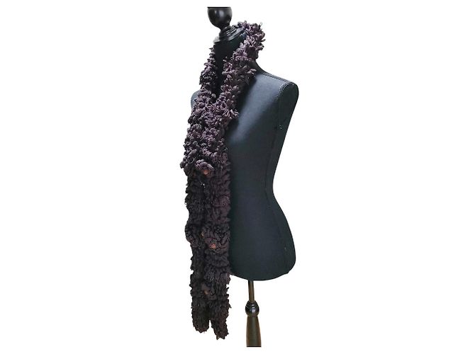 Max Mara Sciarpa lunga in lana con motivo floreale SPORTMAX Marrone - vista 2