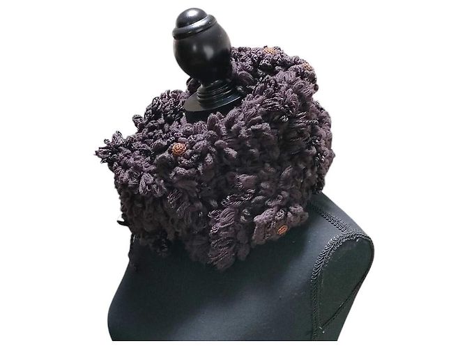 Max Mara Sciarpa lunga in lana con motivo floreale SPORTMAX Marrone - vista 4