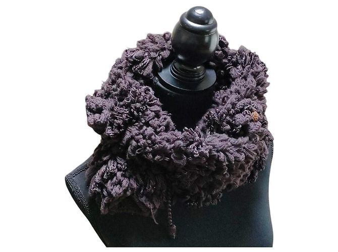 Max Mara Sciarpa lunga in lana con motivo floreale SPORTMAX Marrone - vista 5