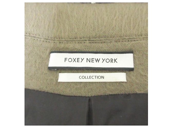 Autre Marque Abrigo Duffle de mohair aglomerado FOXEY NEW YORK Beige - vista 7