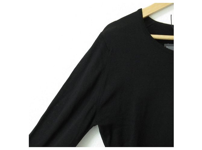 Autre Marque 100% Wolle Strickware John Smedley Schwarz - Ansicht 4
