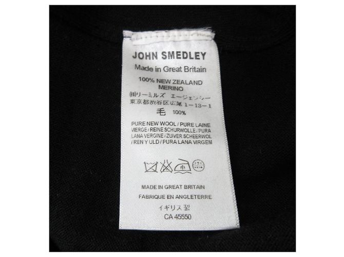 Autre Marque 100% Wolle Strickware John Smedley Schwarz - Ansicht 6