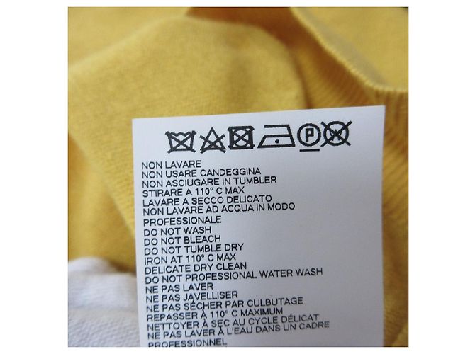Autre Marque Dsquared2 100% Kaschmir Strickware Gelb Senf - Ansicht 14