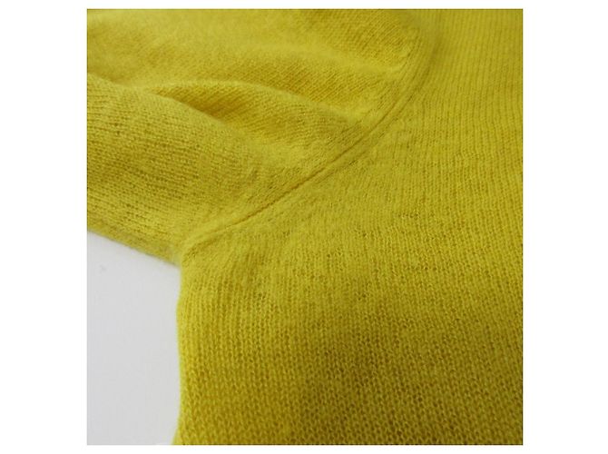 Autre Marque Dsquared2 100% Kaschmir Strickware Gelb Senf - Ansicht 8