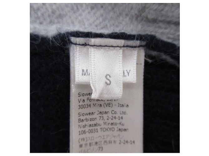 Autre Marque Zanone Woll-Rollkragen-Strickpullover Braun Marineblau - Ansicht 8