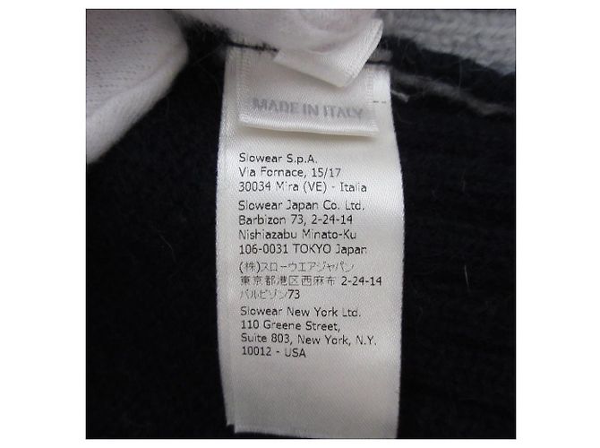 Autre Marque Zanone Woll-Rollkragen-Strickpullover Braun Marineblau - Ansicht 9