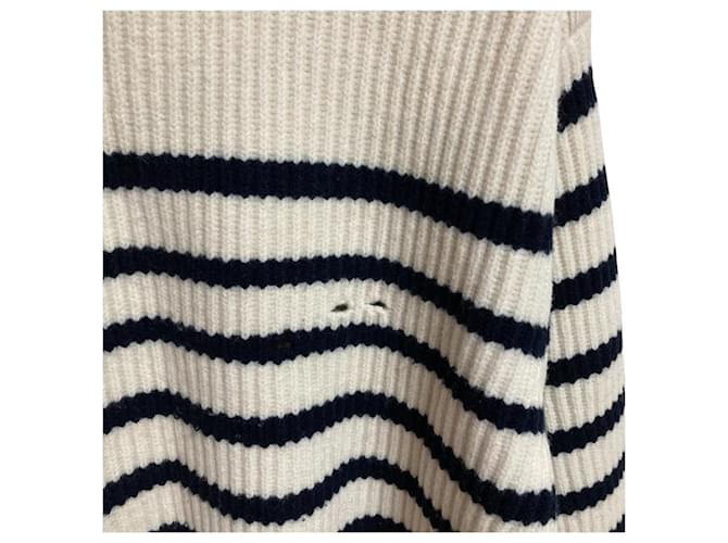 Autre Marque AP STUDIO Grunge Strickpullover Schwarz Weiß - Ansicht 4