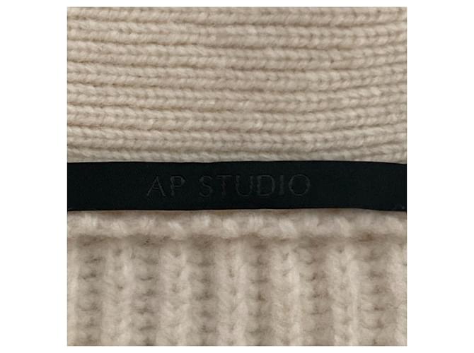 Autre Marque AP STUDIO Grunge Strickpullover Schwarz Weiß - Ansicht 6