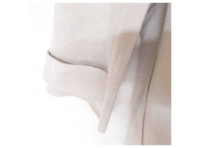 Autre Marque Abrigo de ante sintético elástico ZARA Beige Crudo - vista 5