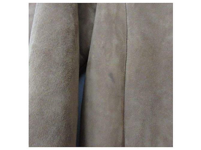 Autre Marque Abrigo de shearling ESTNATION Castaño - vista 17