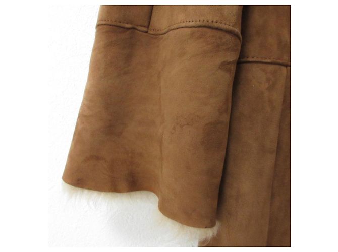 Autre Marque Abrigo de shearling ESTNATION Castaño - vista 19