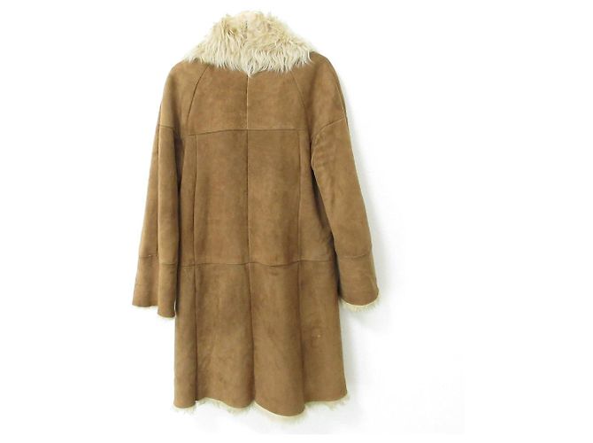 Autre Marque Abrigo de shearling ESTNATION Castaño - vista 2