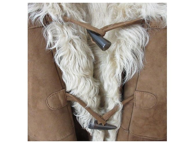 Autre Marque Abrigo de shearling ESTNATION Castaño - vista 5
