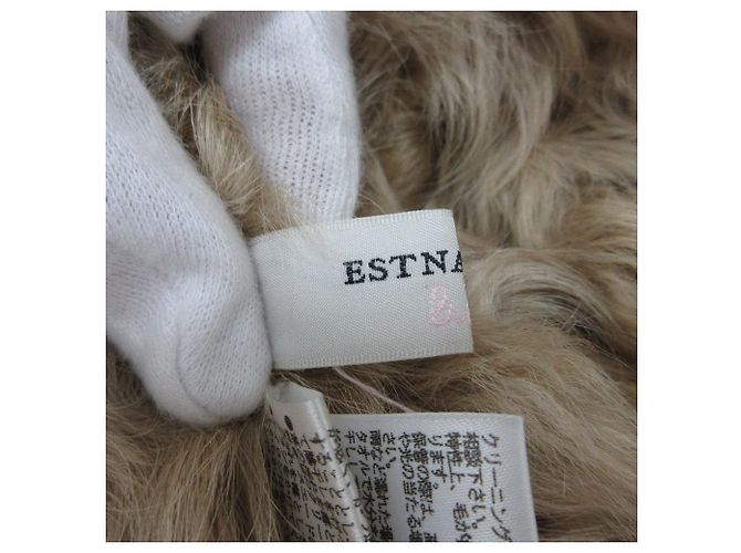Autre Marque Abrigo de shearling ESTNATION Castaño - vista 7