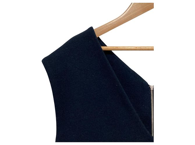 Autre Marque yori Kleid mit V-Ausschnitt Blau Roh Marineblau - Ansicht 3