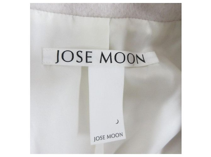 Autre Marque Chaqueta MOHAIR SHAGGY JOSE MOON Blanco Blanco roto - vista 5