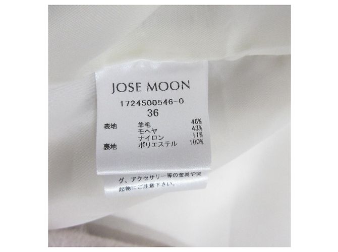 Autre Marque Chaqueta MOHAIR SHAGGY JOSE MOON Blanco Blanco roto - vista 6