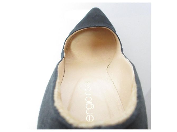 Autre Marque Sergio Rossi Wildleder-Pumps Blau Marineblau - Ansicht 6