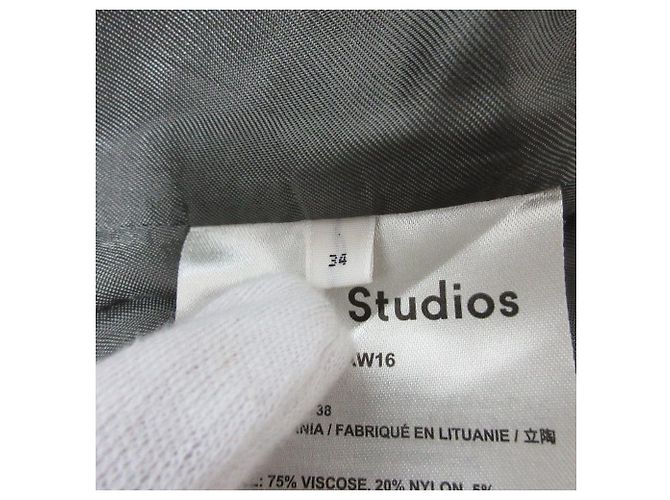 Falda de lana Panna Acne Studios Falda de lana Castaño - vista 6