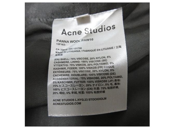 Falda de lana Panna Acne Studios Falda de lana Castaño - vista 7