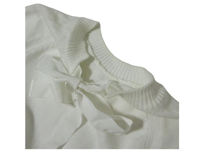 Autre Marque ADEAM Langarm-Strickkleid Weiß - Ansicht 6