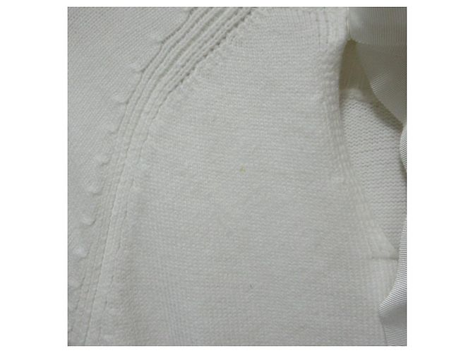 Autre Marque ADEAM Langarm-Strickkleid Weiß - Ansicht 8