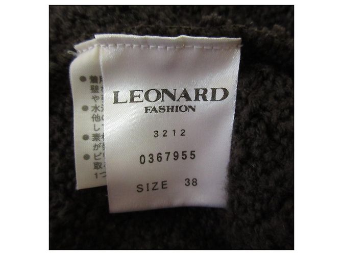 Autre Marque Cárdigan largo de punto con mezcla de seda LEONARD Castaño Marrón oscuro - vista 7