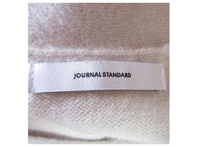 Autre Marque Cárdigan largo de mezcla de cachemira JOURNAL STANDARD Beige - vista 4